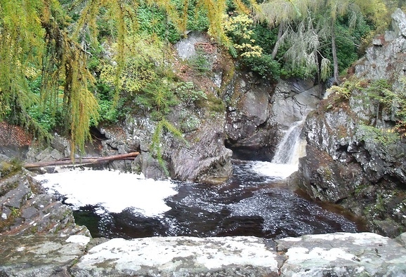 The Falls of Bruar - just a short walk behind the House of Bruar