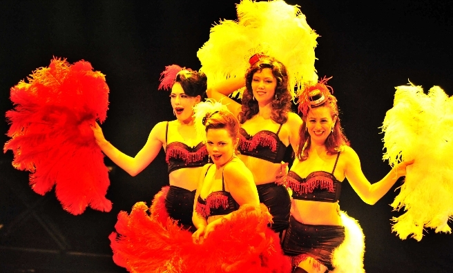 Burlesque dancers at The Assembly, one of the many Fringe venues